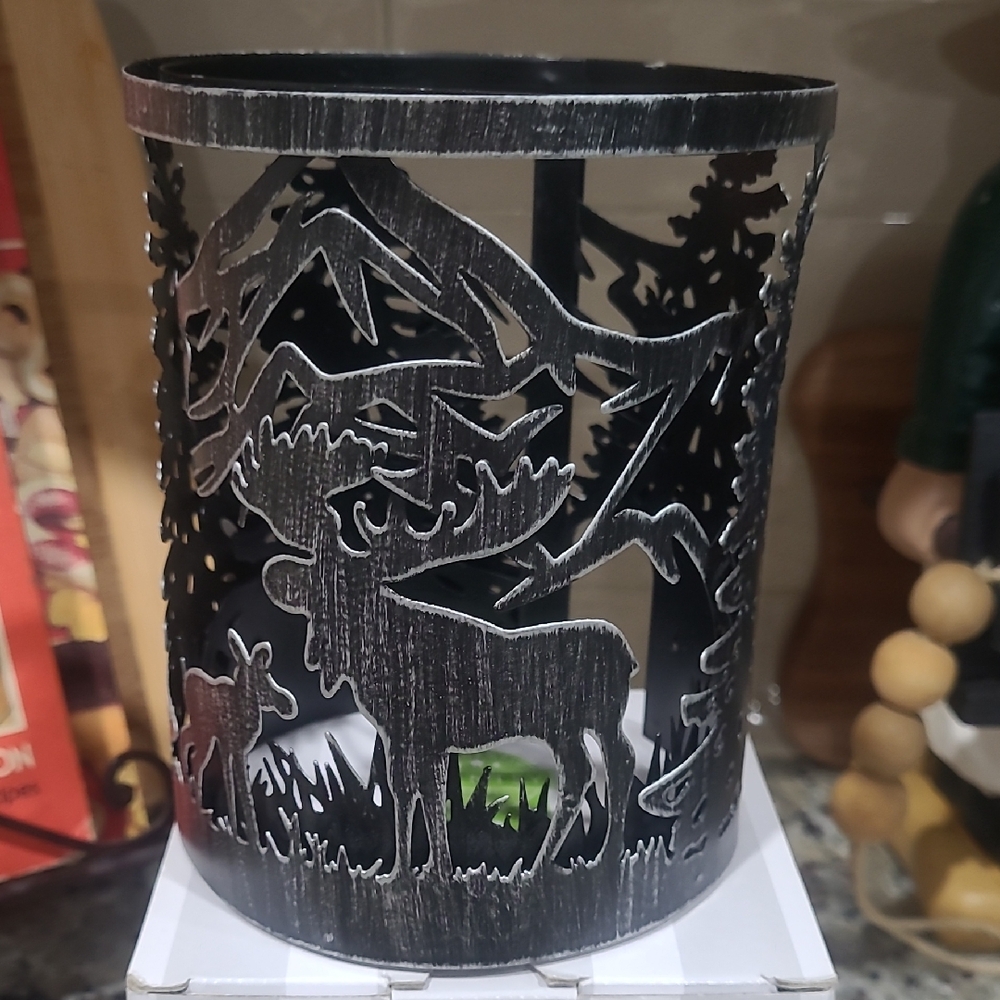 Black Metal Moose Warmer Wrap/Cover SCENTSY